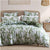 Bamboo Green Tan Quilt Cover Set
