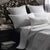 Chinese Key White Matelasse Coverlet (260 x 240cm)