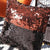 Sequins Square Bronze/Black Cushion (41 x 41cm)