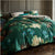 Van Gogh Peonies Green Quilt Cover Set