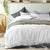 White Linen Quilt Cover Set