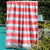 Coral Stripe with Blue Tassel Turkish Towel