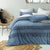 Stonewashed Denim Boho Tassels Quilt Cover Set