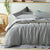 Dove Grey Linen Quilt Cover Set