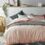 Linen Peach Quilt Cover Set