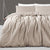 Linen Cotton Taupe Quilt Cover Set