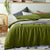 Mossy Green Linen Sheet Set