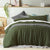 Olive Linen Sheet Set