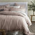 Provincial Pink Laced Edge Quilt Cover Set