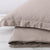 Punch Hole Taupe Quilt Cover Set