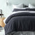 Slate Waffle Cotton Quilt Cover Set