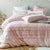 Tassel Blush Quilt Cover Set