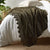 Tenille Olive Cotton Lace Crochet Throw (115 x 180cm)