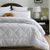 Waffle White Stripe Comforter Set