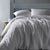 Waffle Linen White Quilt Cover Set