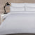 Waffle Stripe White Quilt Cover Set