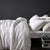 Vintage Design White Linen Quilt Cover Set