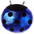 Shiny Beetle Navy Novelty Cushion