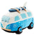 Surfari Camper Van Blue Novelty Cushion