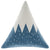 Snowy Mountain Blue Knit Cushion