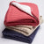 Navy Cable Knit Front Sherpa Back Blanket (70 x 90cm)