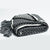 Chunky Black Cream Jacquard Knit Acrylic Throw (127 x 152cm)