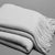 Lurex Thread Light Grey Acrylic Throw (127 x 152cm)
