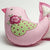 Shabby Chic Bird Novelty Cushion