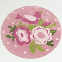Shabby Chic Floor Rug (80cm round) by Jiggle & Giggle – Cottonbox Pty Ltd