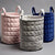 Velvet Navy Storage Basket