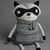 Grey Racoon Toy (30cm)