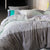 Pleated Mint Quilt Cover Set