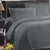 American Cotton Plain 1000TC Charcoal Quilt Cover Set