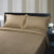 Hotel Quality 375TC Cotton Striped Coffee Quilt Cover Set