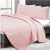 Chic Embossed Dusty Pink Comforter Set