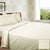 Diamond Check Sateen 1350TC Cream Quilt Cover Set