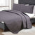 Chic Embossed 3pce Charcoal Comforter Set