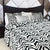 Faux Fur White Tiger Quilt Cover Set