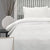 Ruched White 225TC Quilt Cover Set