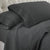 Crochet Charcoal Lace On Charcoal Sheet Set