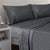 Micro Flannel Charcoal Stripe Sheet Set