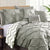 Pinch Pleat 7pc Grey Comforter Set