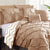 Pinch Pleat 7pc Taupe Comforter Set