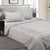 Classic Pintuck Silver Quilt Cover Set
