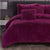 Shaggy Fleece Purple Quilt Cover Set