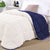 Sherpa Fleece Reversible Blue Comforter Set