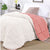 Sherpa Fleece Reversible Rose Comforter Set