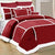 Soho Sherpa Burgundy Comforter 7pce Set