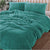 Teddy Fleece Teal Quilt Cover Set