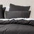 Nara Charcoal European Pillowcase